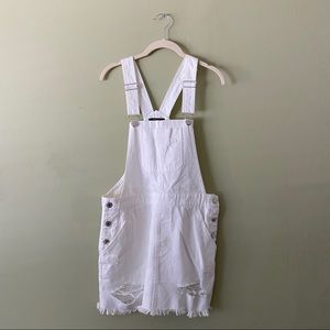 Forever 21 White Overall Skirt / Size Medium